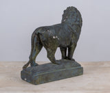 Painted Plaster Lion After Edward Kemeys (American 1843-1907) - Harrington Antiques