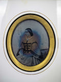 Pair of 19th Century Daguerreotypes (Young Ladies) In Original Gilt Wood Frames - Harrington Antiques