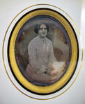 Pair of 19th Century Daguerreotypes (Young Ladies) In Original Gilt Wood Frames - Harrington Antiques