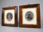 Pair of 19th Century Daguerreotypes (Young Ladies) In Original Gilt Wood Frames - Harrington Antiques