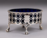 Pair Of George III Sterling Silver Salts by Edward Lowe, London, 1770. - Harrington Antiques