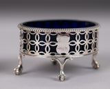 Pair Of George III Sterling Silver Salts by Edward Lowe, London, 1770. - Harrington Antiques