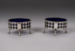 Pair Of George III Sterling Silver Salts by Edward Lowe, London, 1770. - Harrington Antiques