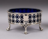 Pair Of George III Sterling Silver Salts by Edward Lowe, London, 1770. - Harrington Antiques