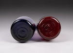 Pair Of Georgian Bristol and Ruby Glass Decanters (Sherry & Port) - Harrington Antiques