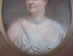Pair Of Large 19th Century Pastel Portraits, Signed J. W. Walton 1890' - Harrington Antiques