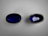 Pair Of Sterling Silver Salt Cellars by Stokes & Ireland, Chester, 1919 - Harrington Antiques