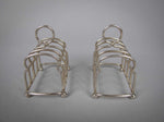 Pair of Sterling Silver Toast Racks by J. B. Chatterley & Sons, Birmingham, 1927. - Harrington Antiques
