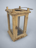 Rare Early 19th Century Wooden Hanging Candle Lantern / Barn Lantern. - Harrington Antiques