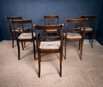 Six Regency Mahogany & Caned Dining Chairs In The Manner Of Gillows. - Harrington Antiques