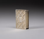 Sterling Silver Gilt Book Vinaigrette by Taylor and Perry, Birmingham, 1831. - Harrington Antiques