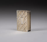 Sterling Silver Gilt Book Vinaigrette by Taylor and Perry, Birmingham, 1831. - Harrington Antiques