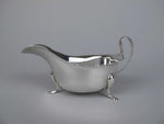 Sterling Silver Gravy / Sauce Boat by Viners Ltd, Sheffield, 1934 - Harrington Antiques
