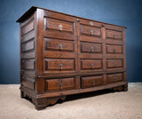 Substantial Early 18th Century Oak Cupboard / Mule Chest - Harrington Antiques