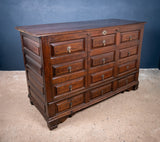 Substantial Early 18th Century Oak Cupboard / Mule Chest - Harrington Antiques