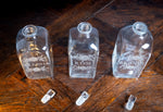 Three Georgian Hand Blown Etched Glass Decanters, c.1790 - Harrington Antiques