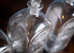 Three Georgian Hand Blown Etched Glass Decanters, c.1790 - Harrington Antiques