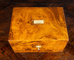 Victorian Burr Walnut Vanity / Dressing Box - Harrington Antiques