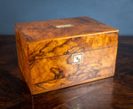 Victorian Burr Walnut Vanity / Dressing Box - Harrington Antiques