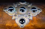 Victorian Walnut & Agate Cabochon Casket / Box - Harrington Antiques