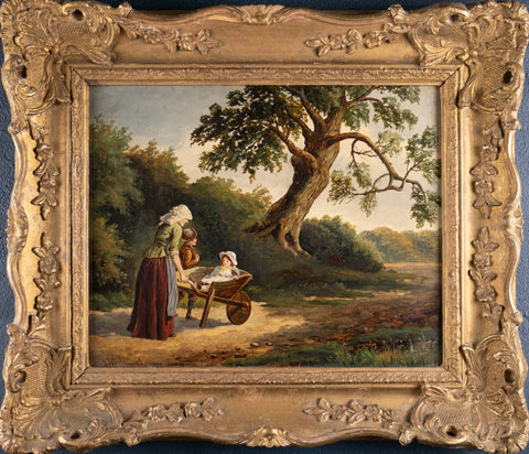 William P. Cartwright (British, 1855-1915) - 'A Pleasant Journey'. Signed & Dated. - Harrington Antiques